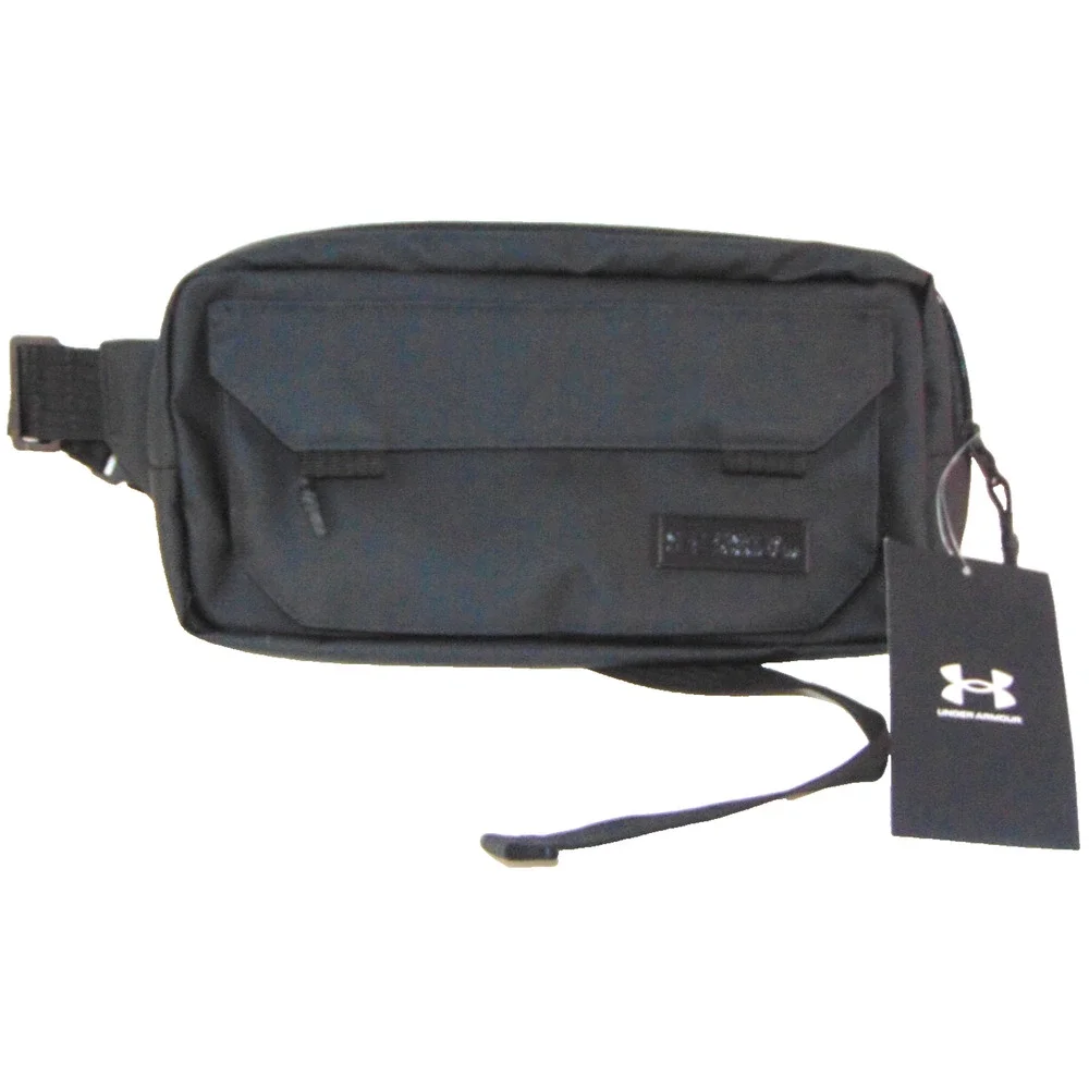 Under Armour Black Waist Bag 3 Compartment Crossbody Adjustable Strap UA NWT